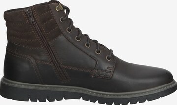 GEOX Lace-Up Boots 'Ghiacciaio' in Brown