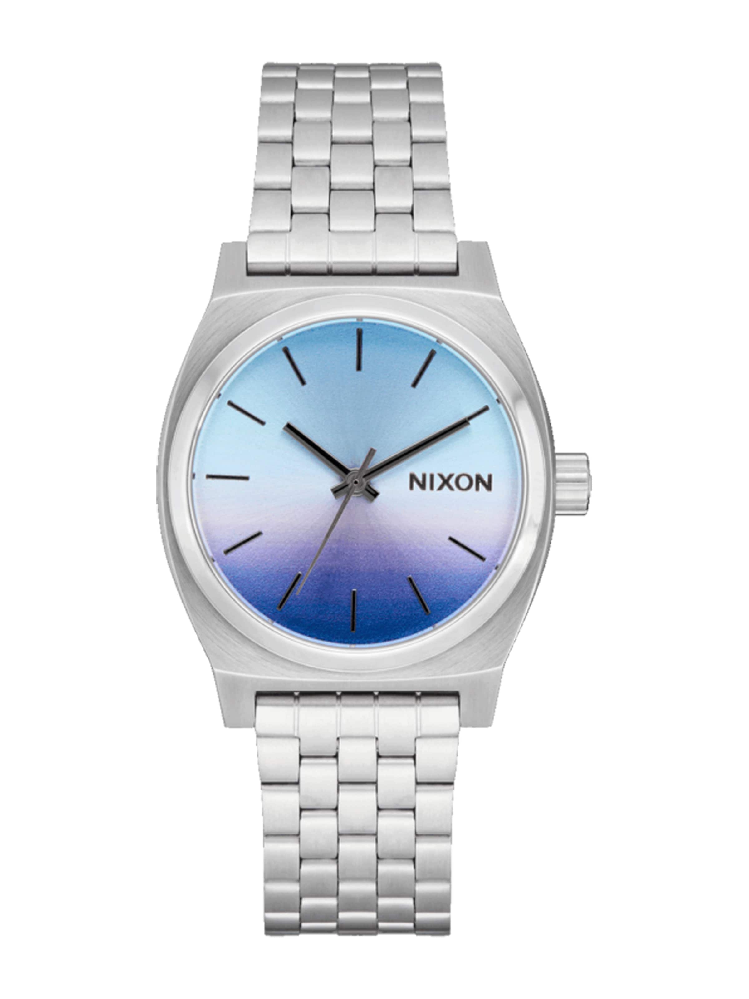 Montre à affichage analogique Nixon en argent : devant