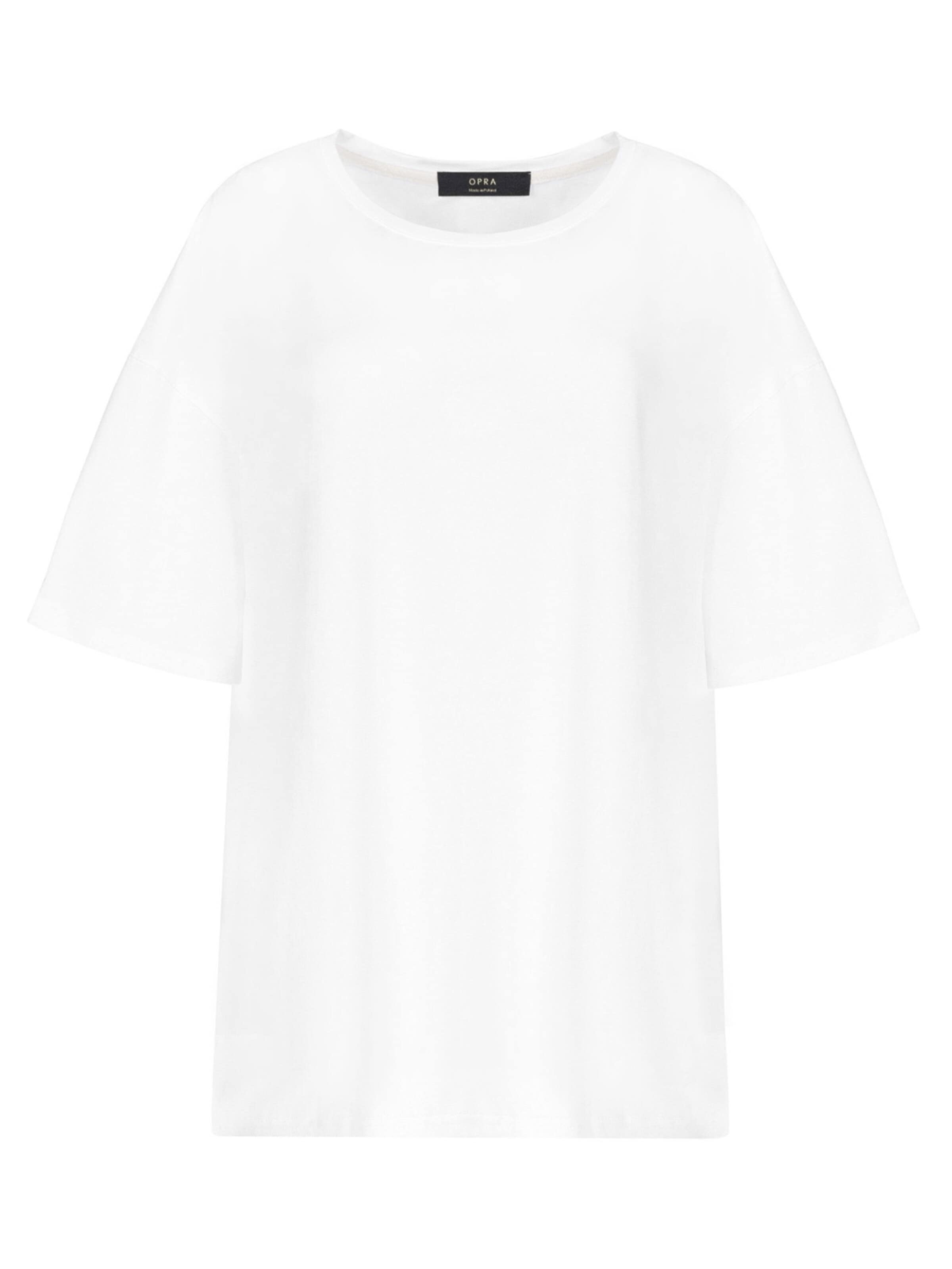OPRA Shirt 'Opra T-shirt Classic Riham White' in White: front