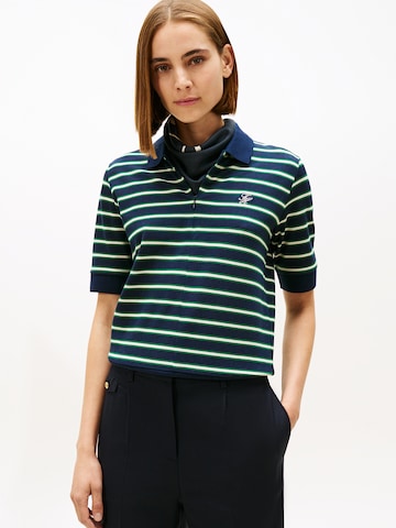 T-shirt TOMMY HILFIGER en vert : devant