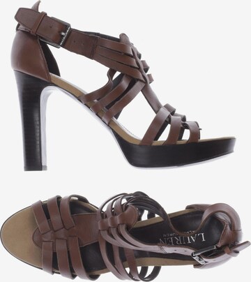 Lauren Ralph Lauren Sandals & High-Heeled Sandals in 39,5 in Brown: front