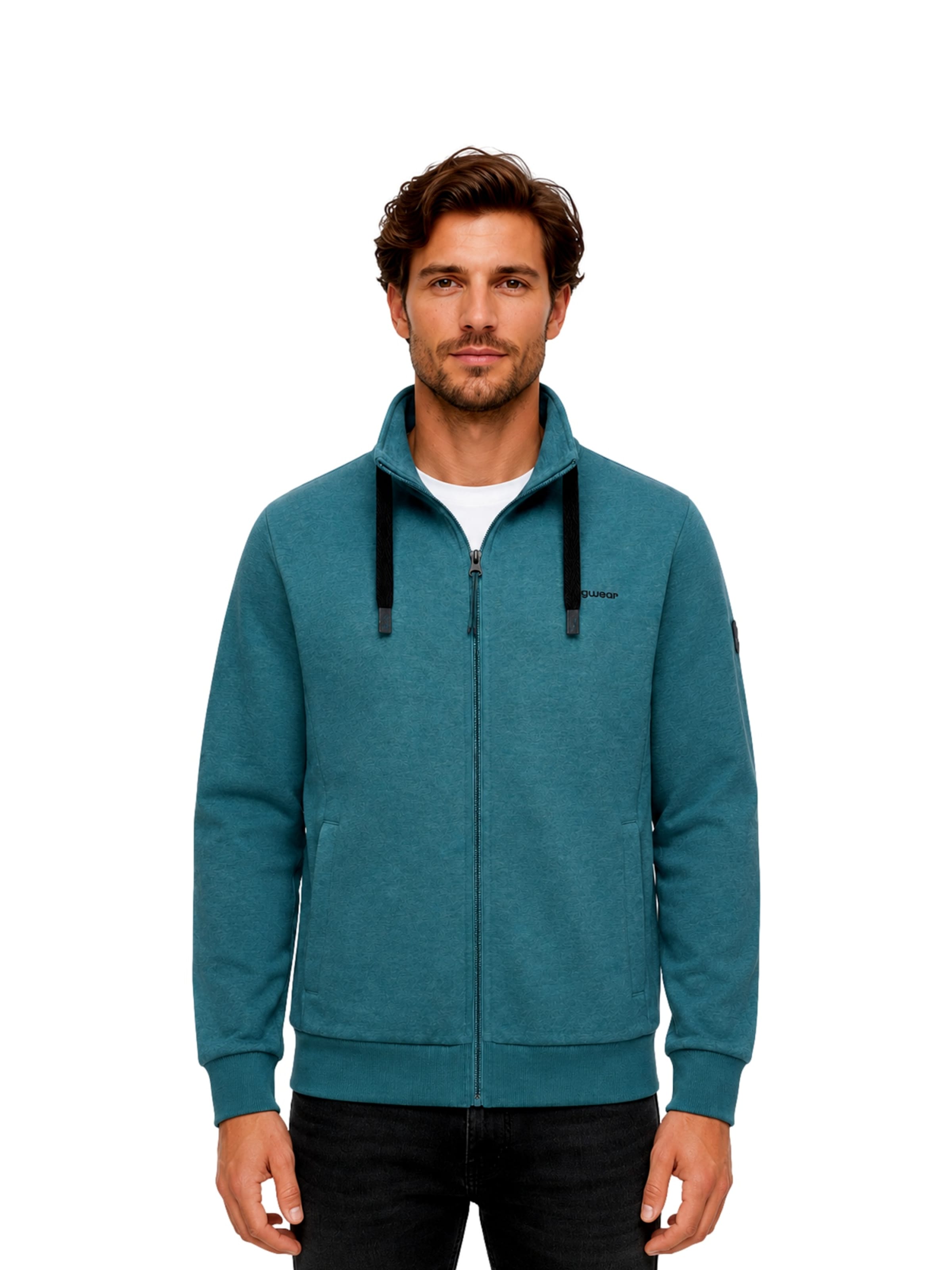 Giacca di felpa 'Jettry' di Ragwear in blu: frontale