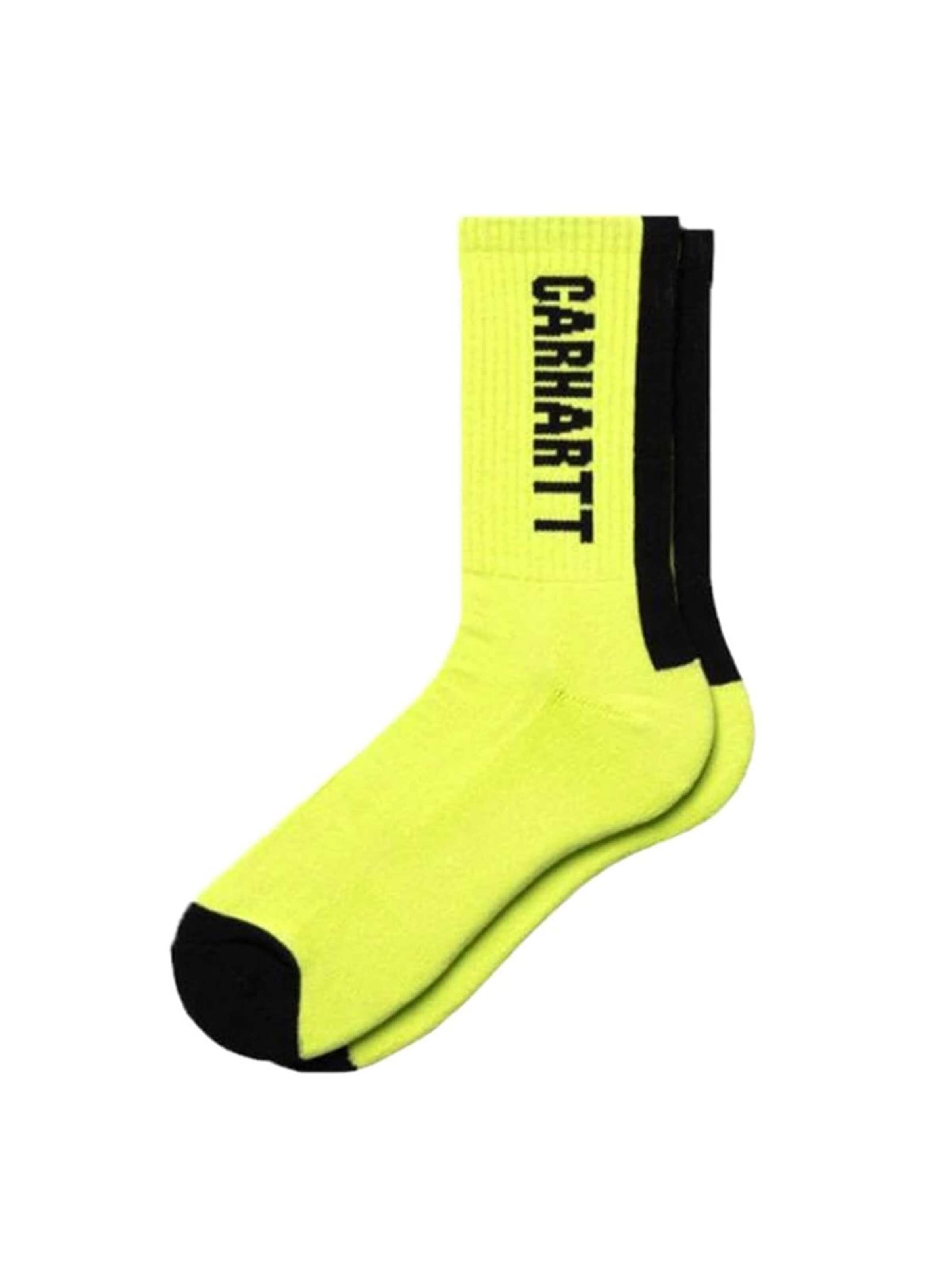 Carhartt WIP Sokker 'Turner Socks Lime / Black' i grøn: forside