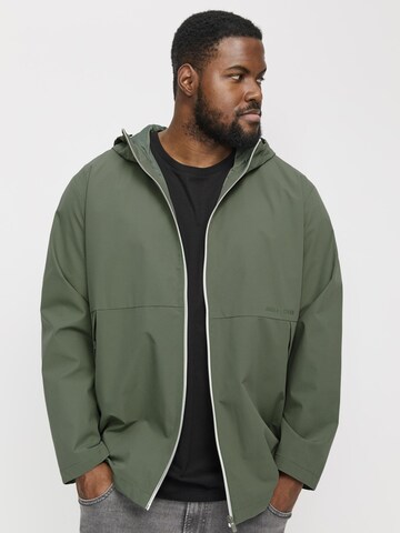 Veste mi-saison Jack & Jones Plus en vert
