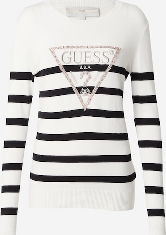 GUESS Sweater 'Rosalie' in White: front