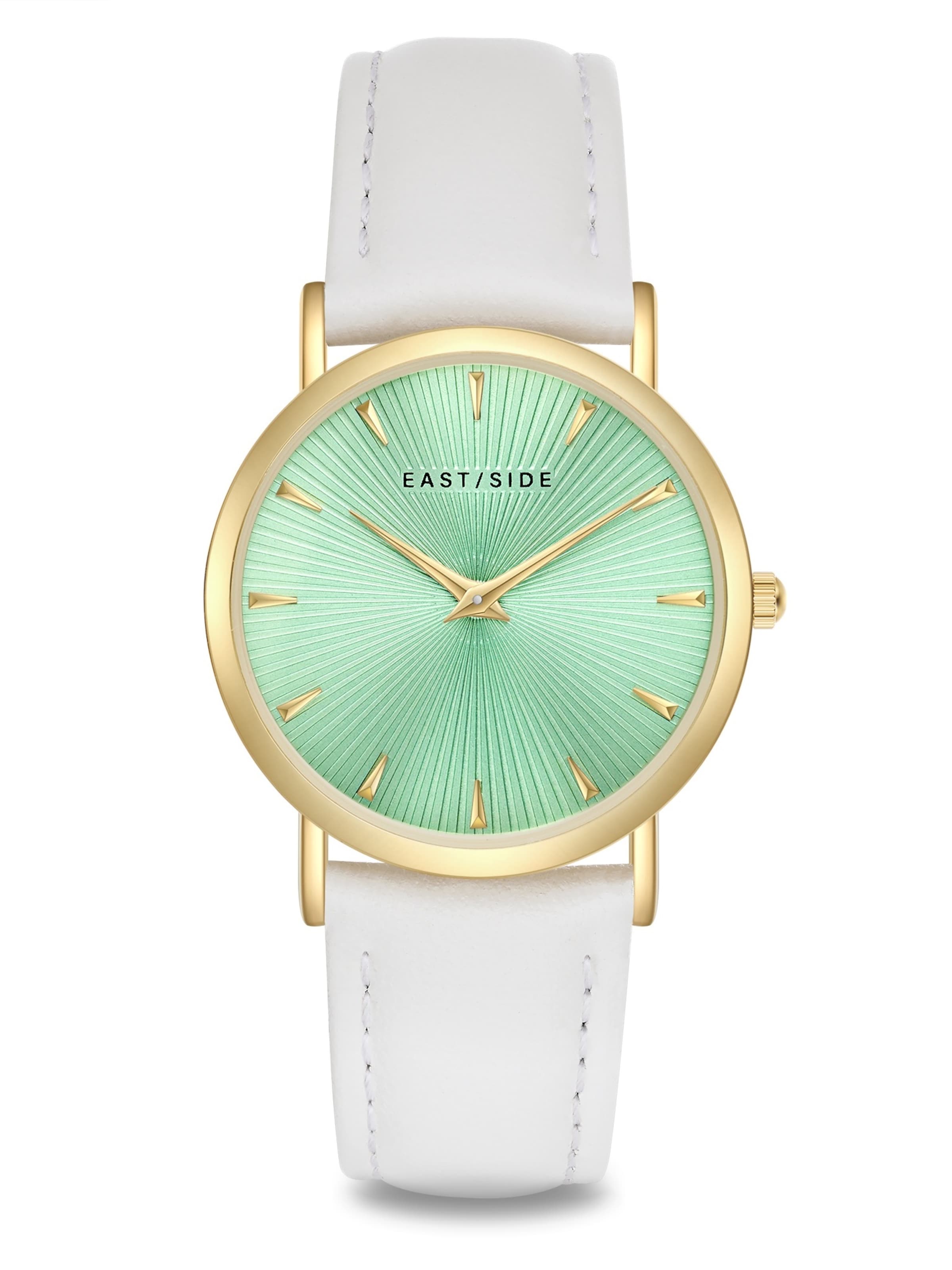 Eastside Analog Watch in White: front