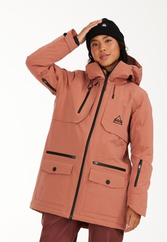 SOS Winter Jacket 'Aspen' in Red: front