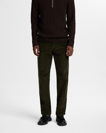 regular Pantaloni chino 'Miles' di SELECTED HOMME in verde: frontale