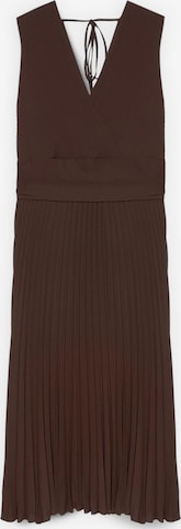 Fiorella Rubino - Vestido en marrón: frente