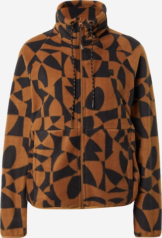 BILLABONG Fleece jas in Bruin: voorkant