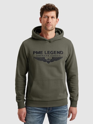 Sweat-shirt 'PME LEGEND - Hoodie with logo' PME Legend en vert : devant