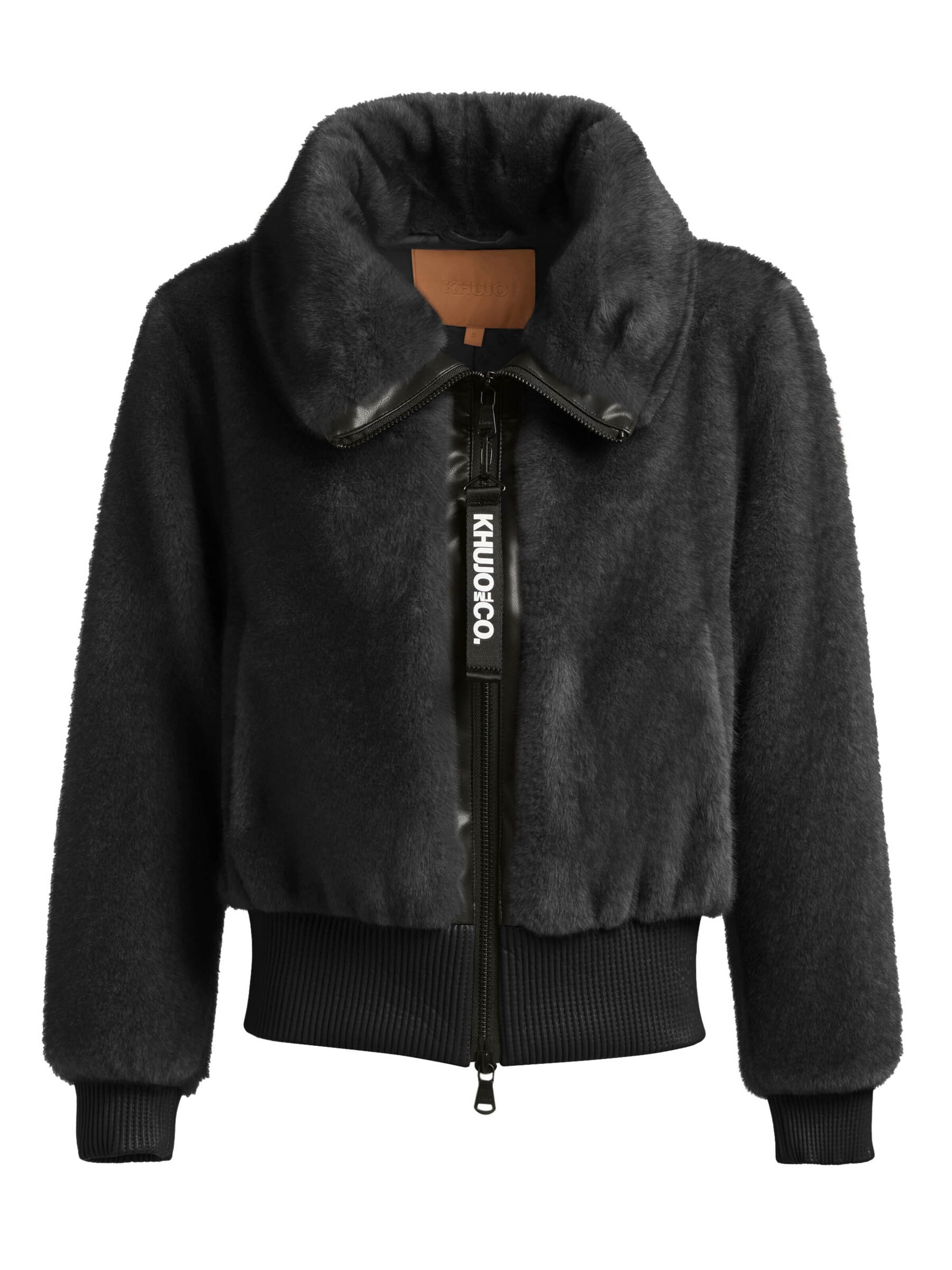 khujo Winterjas 'ANAHI' in Zwart: voorkant