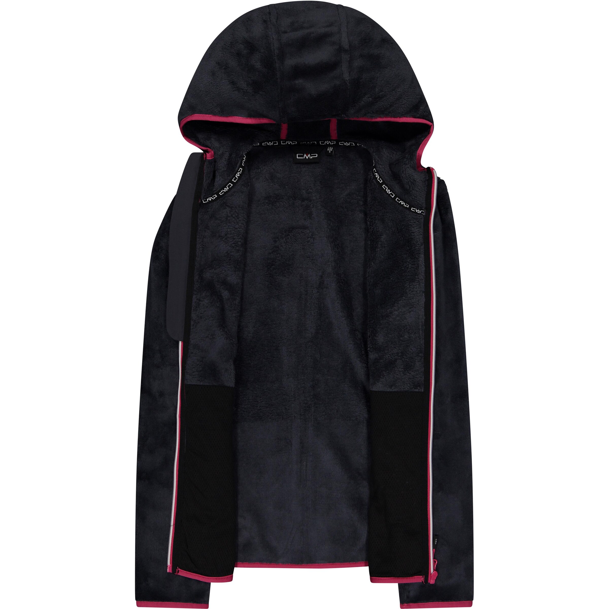 CMP Athletic Fleece Jacket in Black