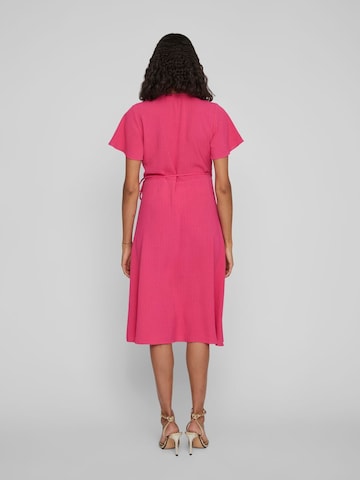 VILA Obleka | roza barva