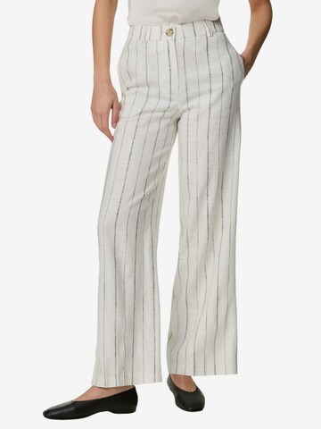 Wide leg Pantaloni di Marks & Spencer in bianco: frontale
