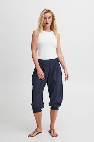PULZ Jeans Tapered Haremshose 'Jill' in Blau