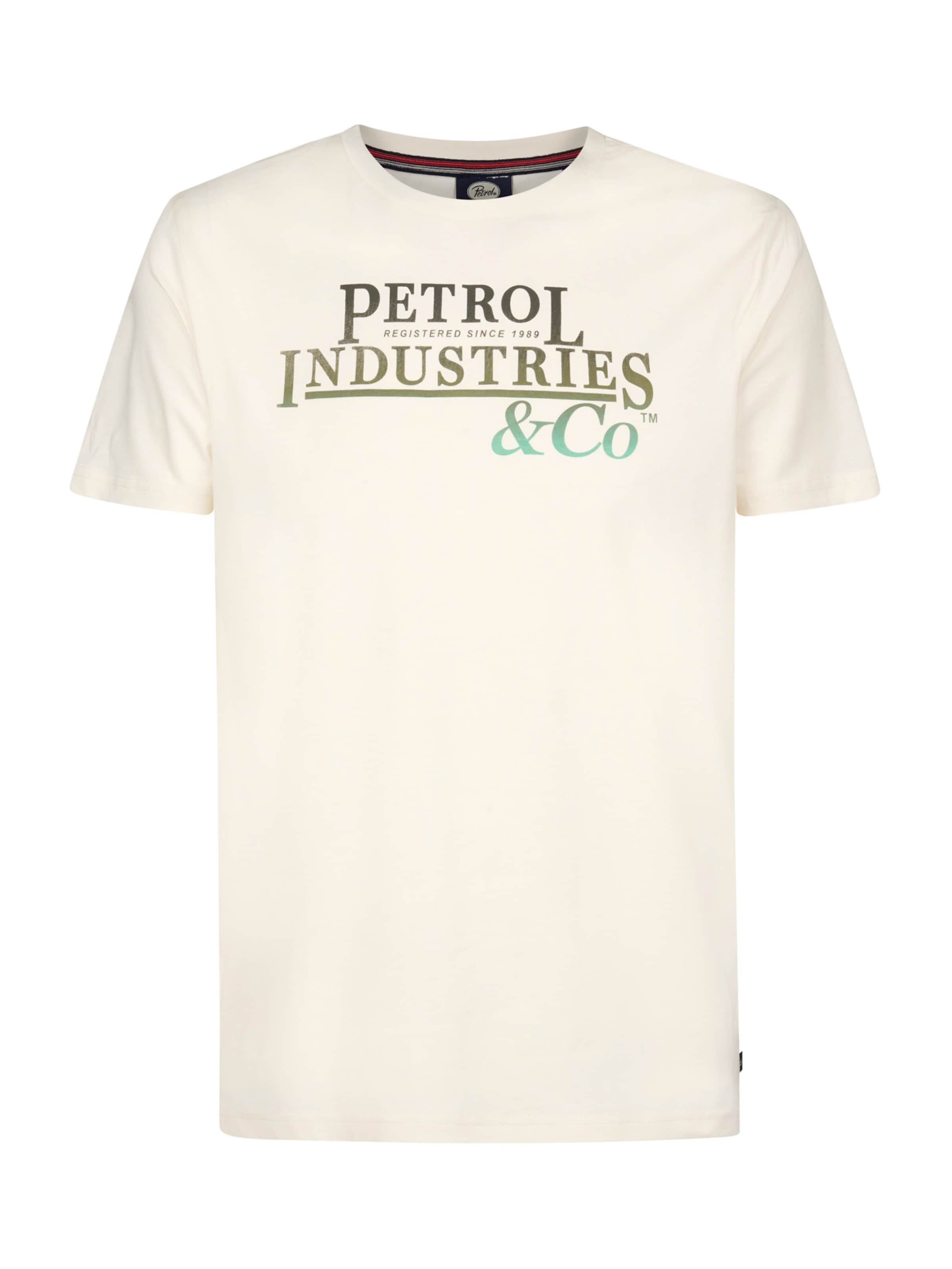 balts Petrol Industries T-Krekls 'Classic': no priekšpuses