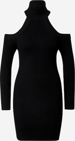 Rochie tricotat de la Tally Weijl pe negru: față
