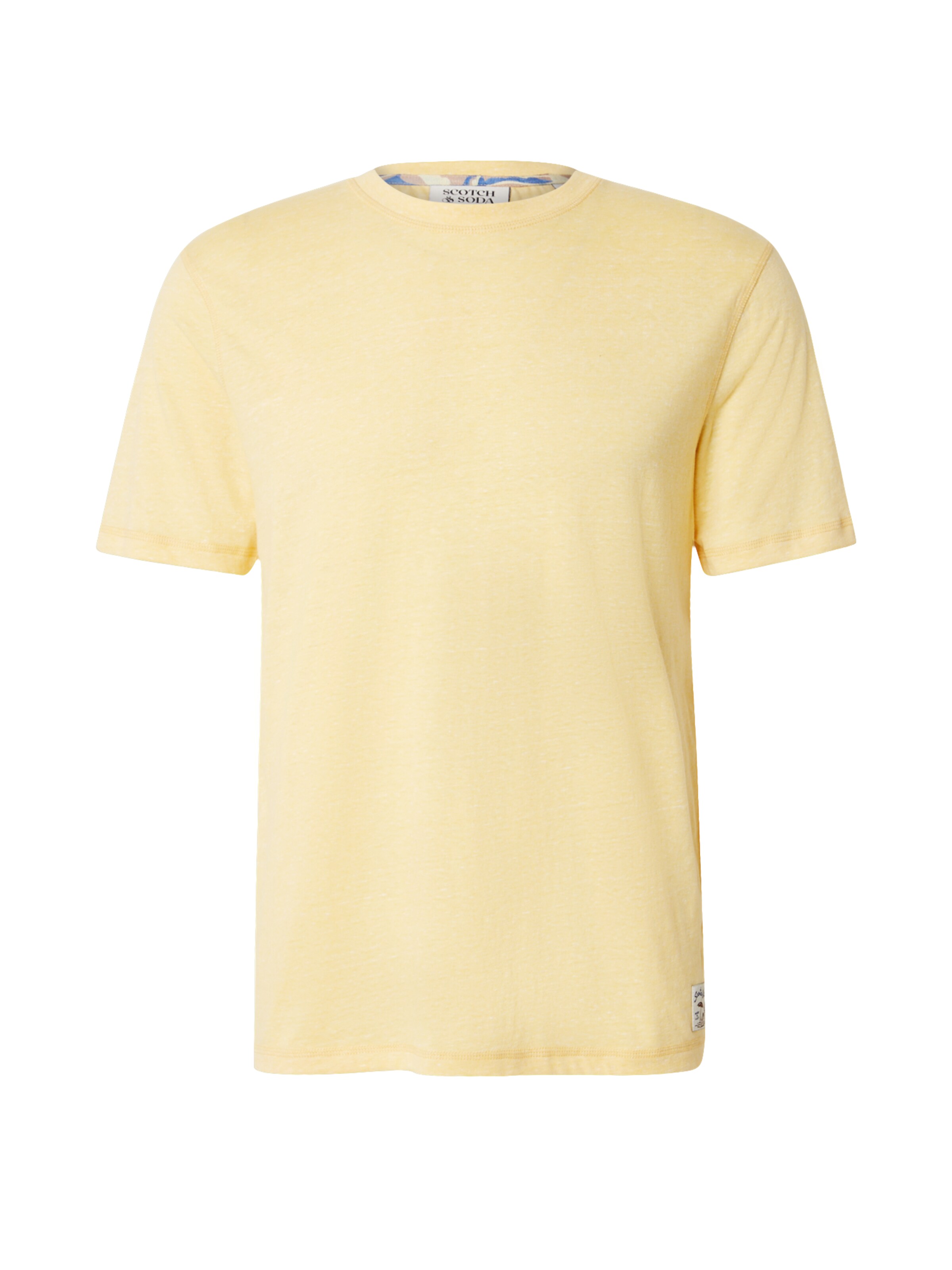 SCOTCH & SODA Μπλουζάκι σε κίτρινο: μπροστά