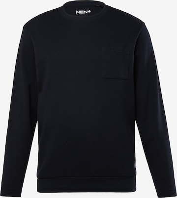 Men Plus Shirt in Blauw: voorkant