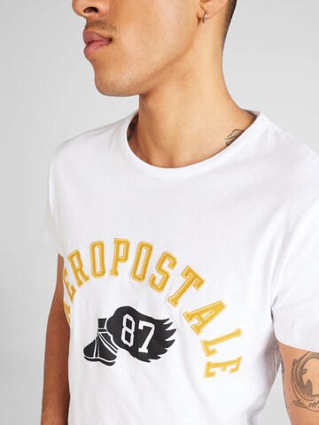AÉROPOSTALE Shirt 'TRACK 87' in Wit
