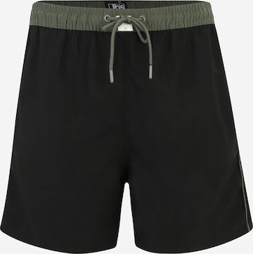 jbs Board Shorts in Black: front