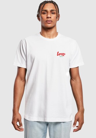 Mister Tee Футболка 'Espresso Veloce' в Белый: спереди
