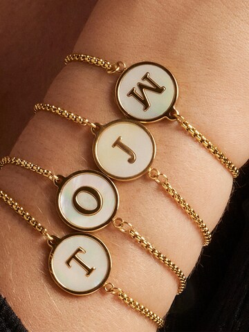 Luxenter - Pulseira 'Alphabet' em ouro
