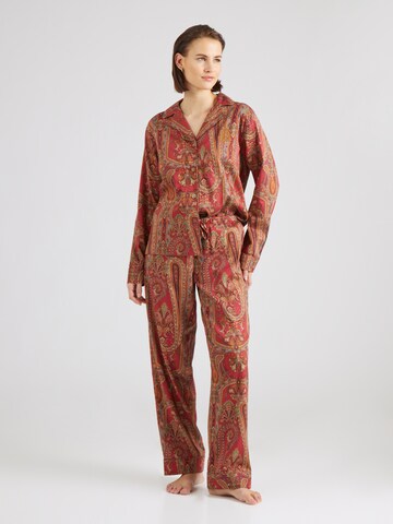 Pyjama Lauren Ralph Lauren en marron : devant
