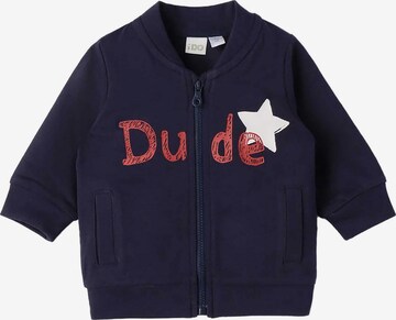 IDO COLLECTION Sweatshirt 'Felpa Aperta Con Bottoni' in Blau: predná strana