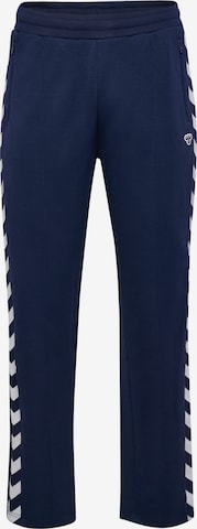 Hummel Regular Pants in Blue: front