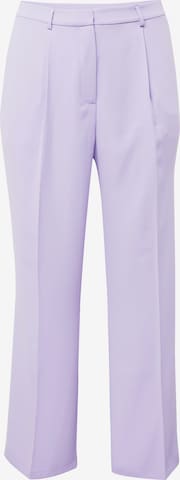 CITA MAASS co-created by ABOUT YOU Zvonové kalhoty Kalhoty s puky 'Francesca' – fialová: přední strana