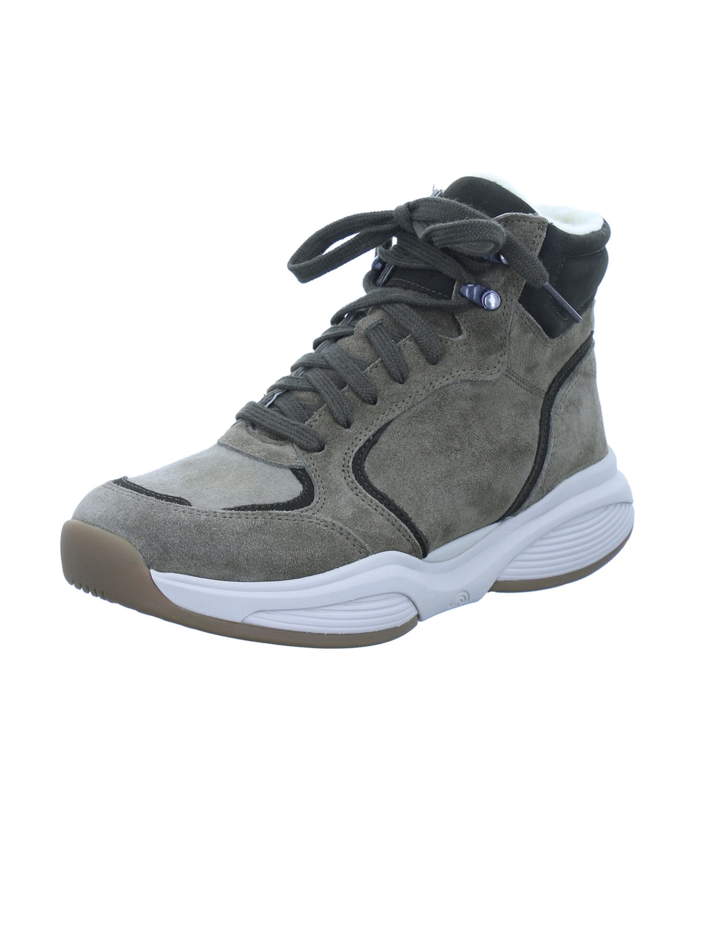 Xsensible Schnürstiefelette in Grün: Vorderseite