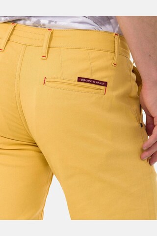 CIPO & BAXX Slim fit Trousers in Yellow
