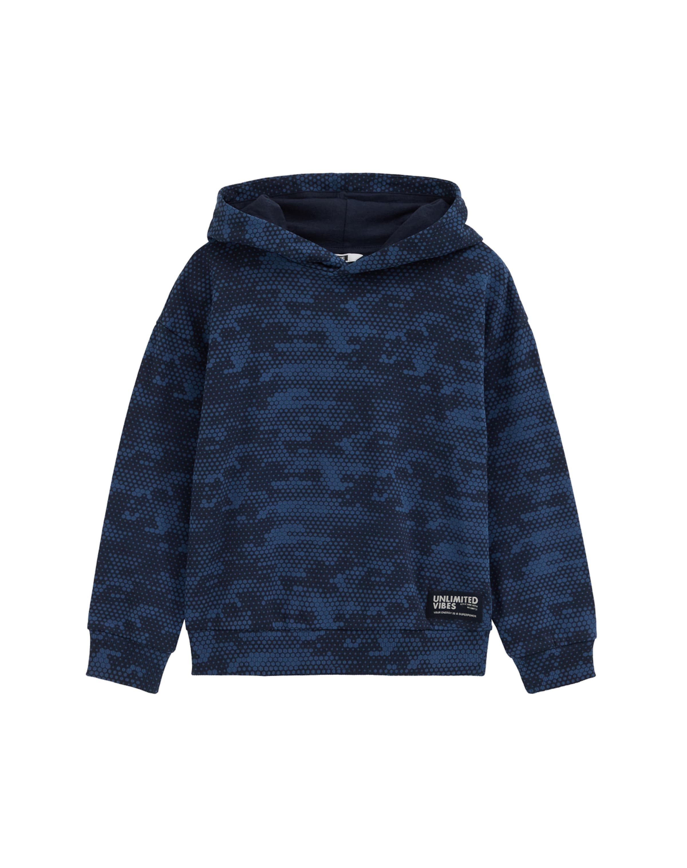 Bluză de molton de la WE Fashion pe albastru: față