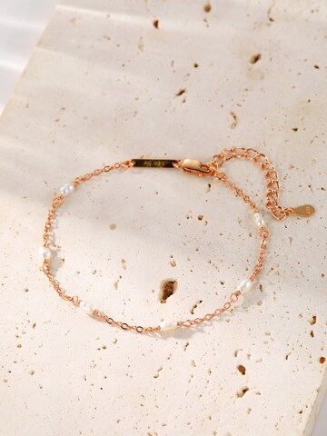 Hey Happiness Bracelet 'Pearl Line' in Gold