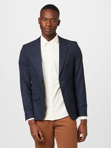 River Island Slim fit Suit Jacket in Blue: front