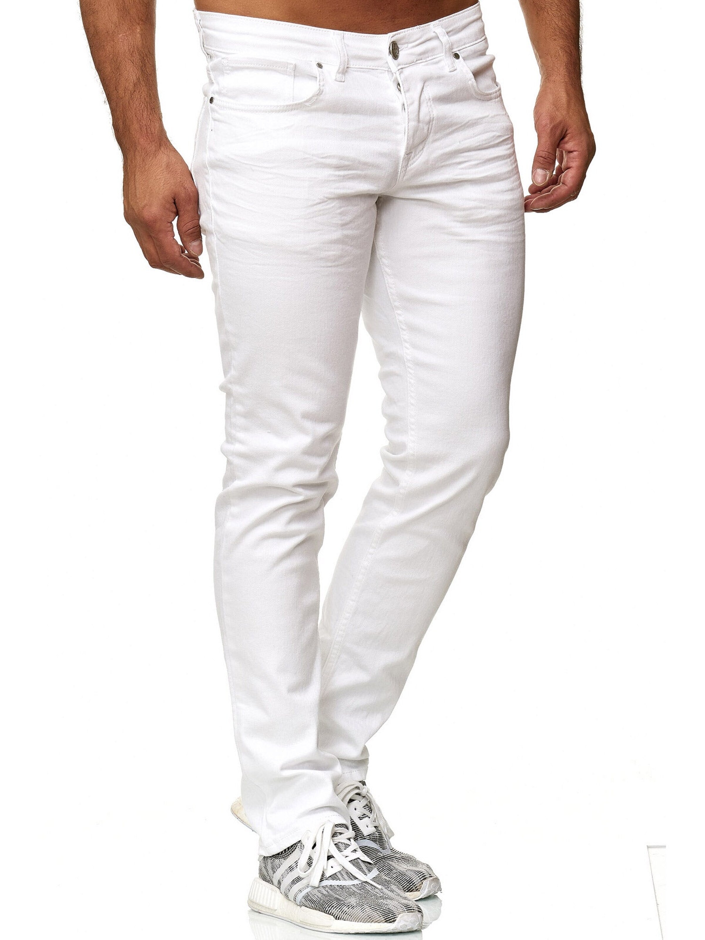 Coupe slim Jean '16533' Tazzio en blanc