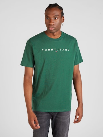 Tommy Jeans Majica | zelena barva: sprednja stran