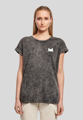 Urban Classics T-Shirt 'Cat' in Grau: Vorderseite