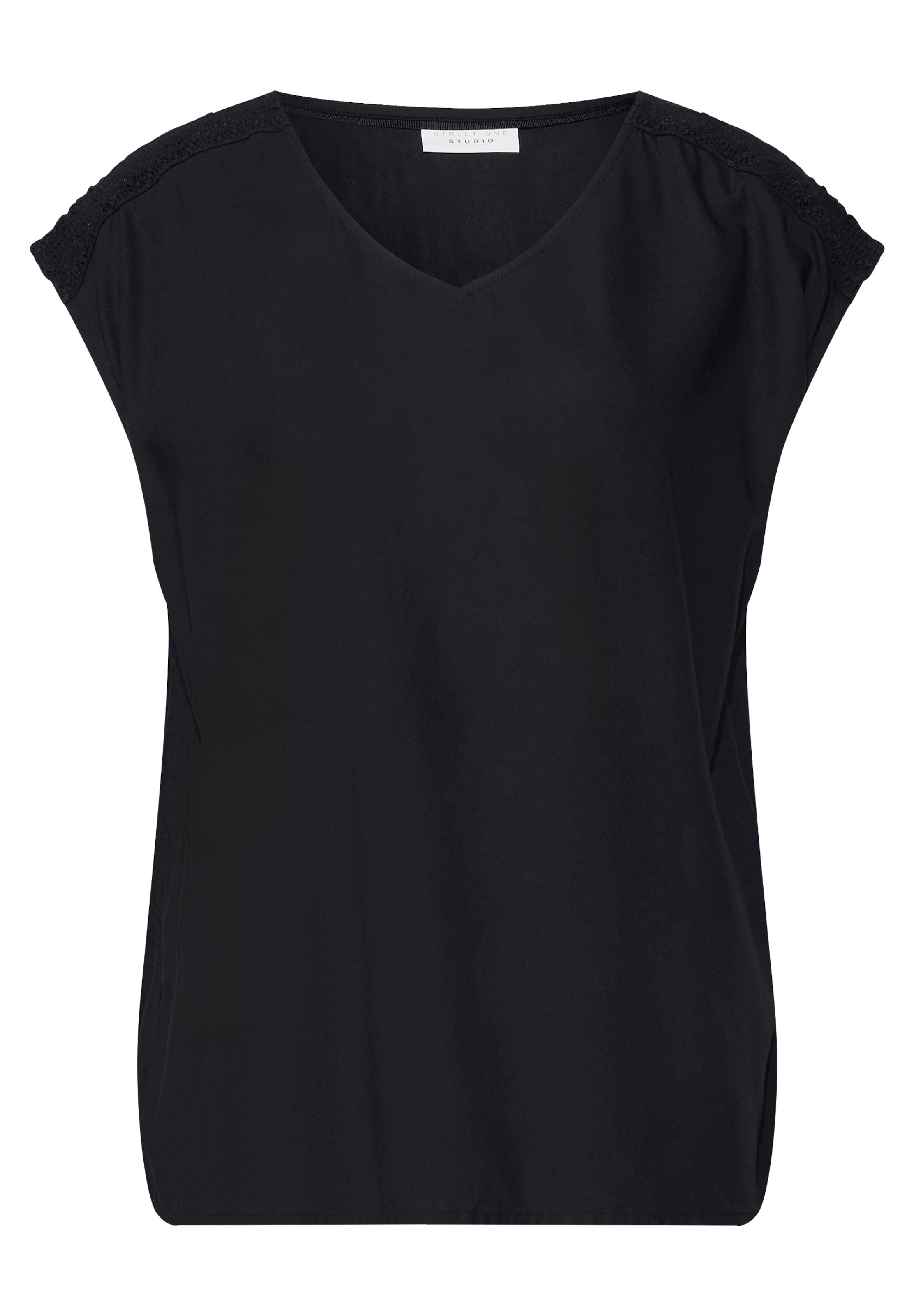 Street One Studio Bluse in Schwarz: Vorderseite
