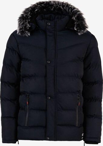 Buratti Winter Coat in Blue: front