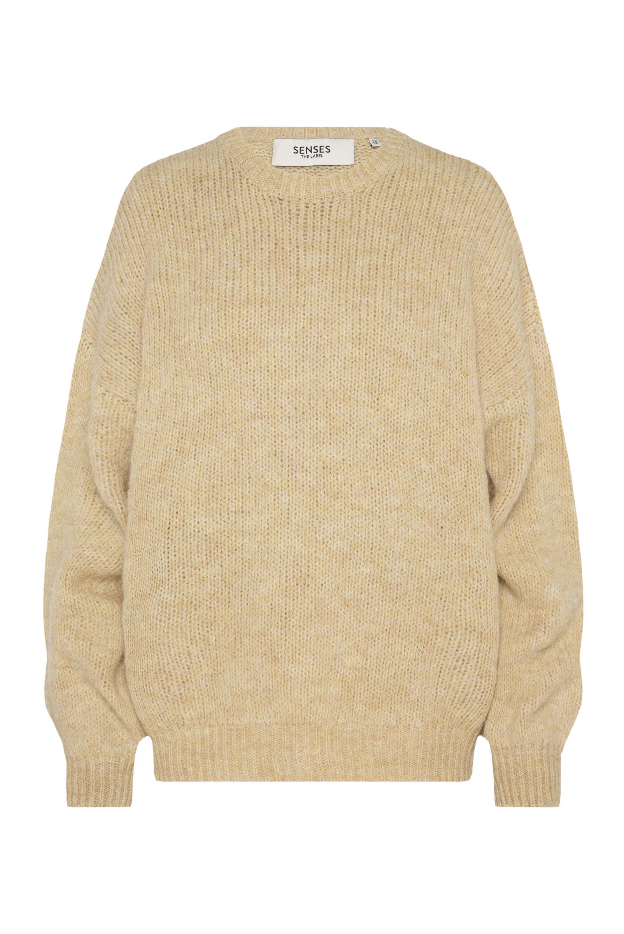 SENSES.THE LABEL Pullover in Beige: Vorderseite