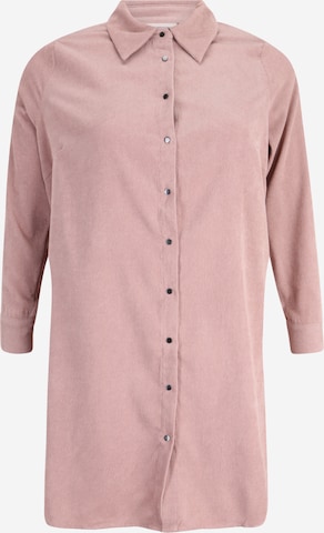 ONLY Carmakoma Dolga srajca 'Dalani' | roza barva: sprednja stran