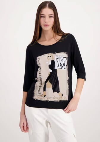 monari Shirt in Schwarz: Vorderseite