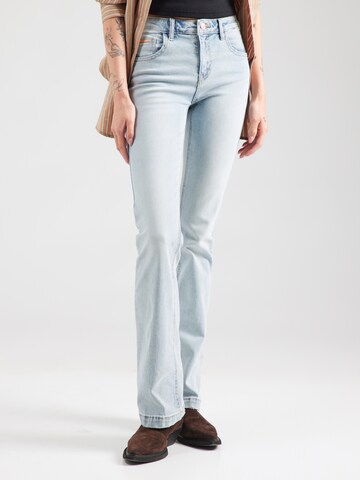 Bootcut Jeans de la Tally Weijl pe albastru: față