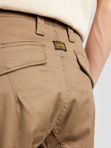 G-Star RAW - Tapered Calças cargo em castanho