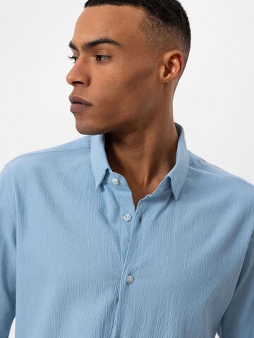 Coupe regular Chemise Antioch en bleu