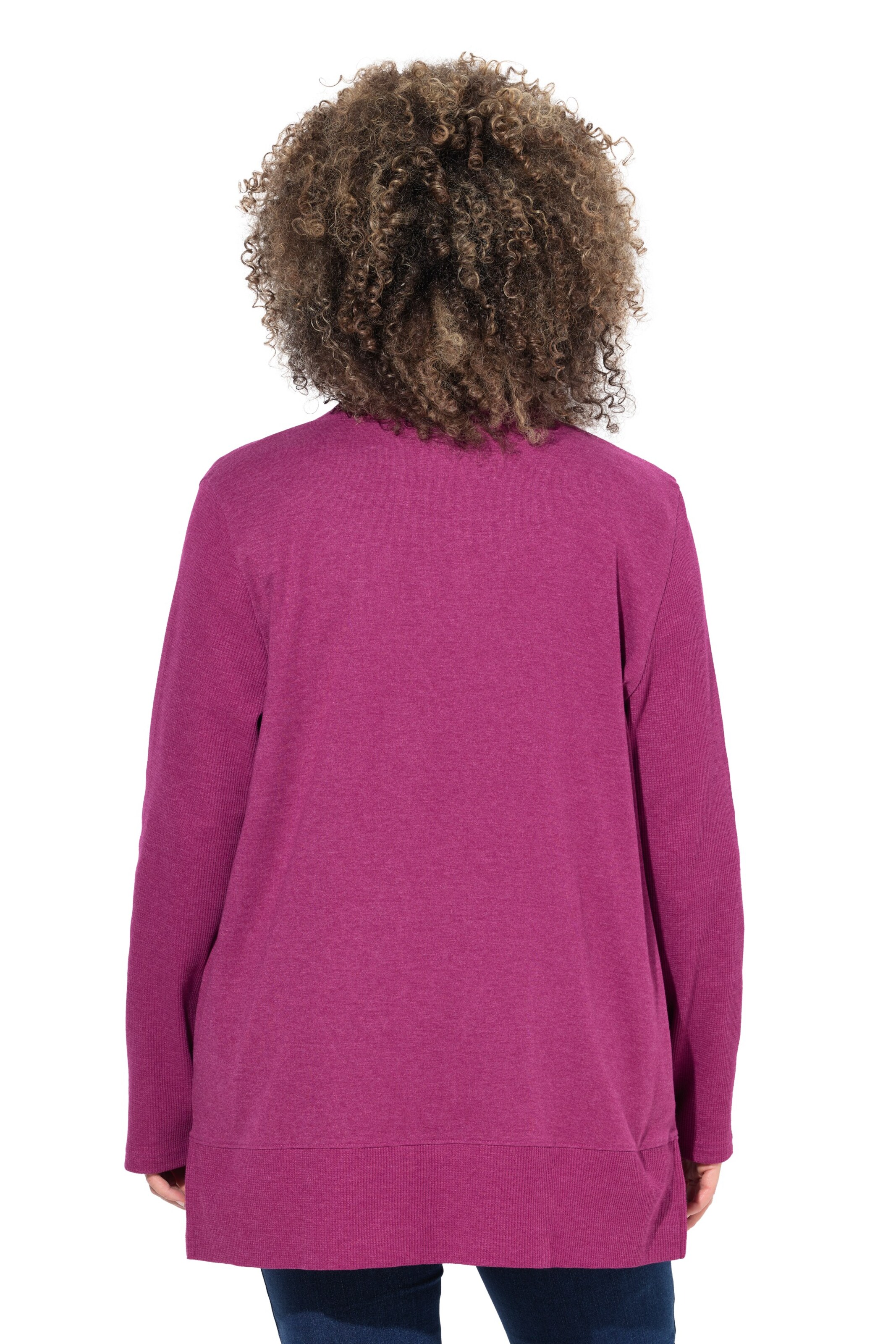 Ulla Popken Sweatvest in Lila