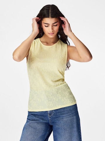 PIECES Blouse 'PCAllo' in Geel: voorkant